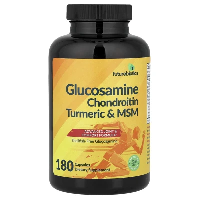 Futurebiotics - Glucosamine | Chondroitin | Turmeric & MSM | 180 Capsules