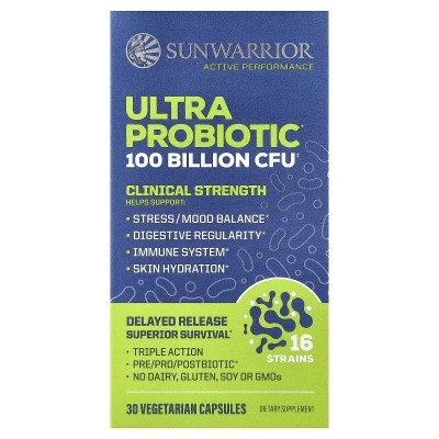 Sunwarrior - Ultra Probiotic | 30 Vegetarian Capsules