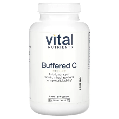 Vital Nutrients - Buffered C | 220 Vegan Capsules