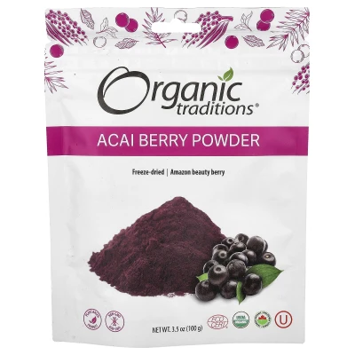 Organic Traditions - Acai Berry Powder | 3.5 oz (100 g)