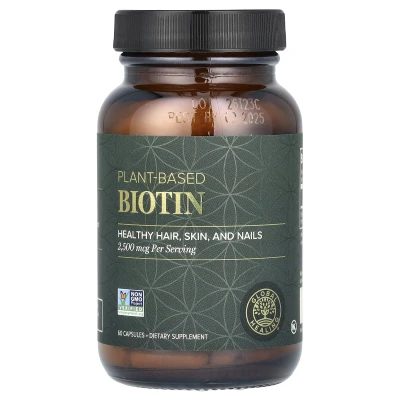 Global Healing - Plant-Based Biotin | 2500 mcg | 60 Capsules