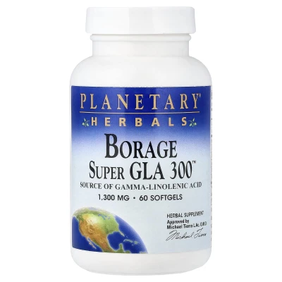 Planetary Herbals - Borage Super GLA 300™ | 1300 mg | 60 Softgels