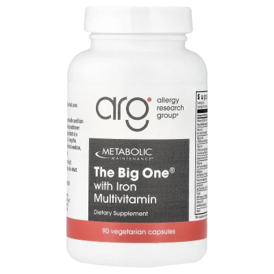 Metabolic Maintenance - The Big One With Iron Multivitamin | 90 Vegetarian Capsules