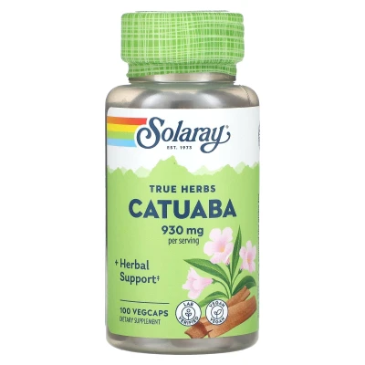 Solaray - True Herbs | Catuaba | 100 VegCaps (465 mg per Capsule)