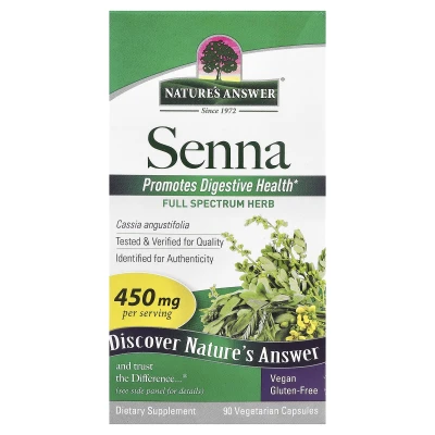 Nature's Answer - Senna | 450 mg | 90 Vegetarian Capsules