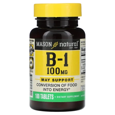 Mason Natural - B-1 | 100 mg | 100 Tablets