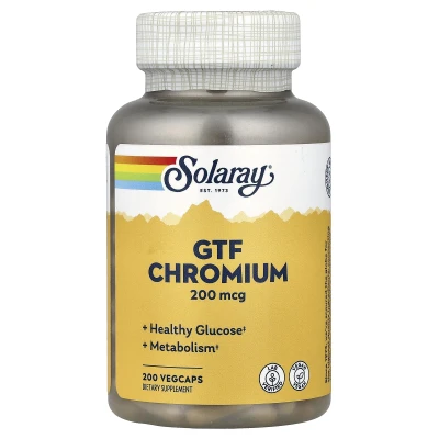 Solaray - GTF Chromium | 200 mcg | 200 VegCaps