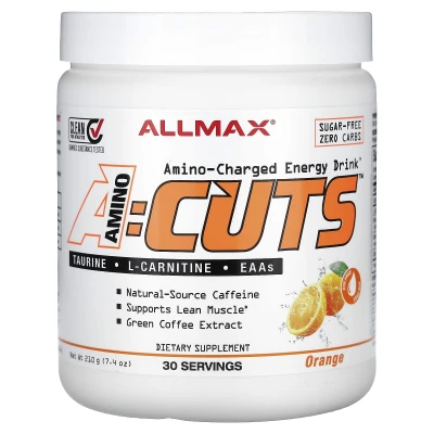 ALLMAX - ACUTS™ | Amino-Charged Energy Drink | Orange | 7.4 oz (210 g)