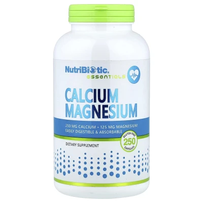 NutriBiotic - Essentials | Calcium Magnesium | 250 Capsules