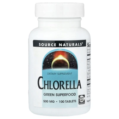Source Naturals - Chlorella | 500 mg | 100 Tablets