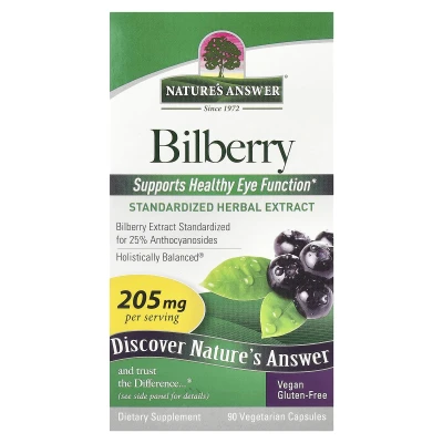 Nature's Answer - Bilberry | 205 mg | 90 Vegetarian Capsules