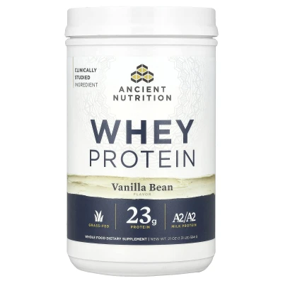 Ancient Nutrition - Whey Protein | Vanilla Bean | 1.31 lb (594 g)
