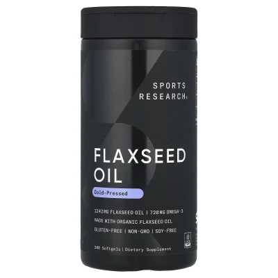 Sports Research - Flaxseed Oil | 200 Softgels