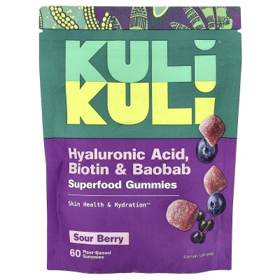 Kuli Kuli - Superfood Gummies | Sour Berry | 60 Plant-Based Gummies