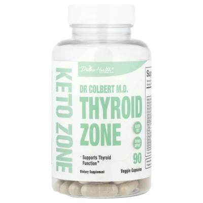 Divine Health - Dr Colbert M.D. Thyroid Zone | 90 Veggie Capsules