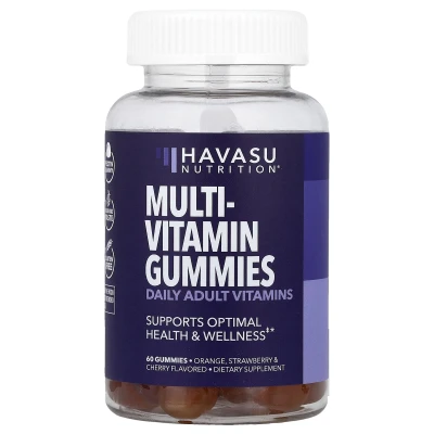 Havasu Nutrition - Multivitamin Gummies | Orange | Strawberry & Cherry | 60 Gummies