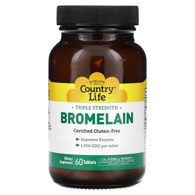 Country Life - Bromelain | Triple Strength | 60 Tablets
