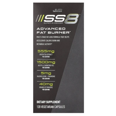 JYM Supplement Science - SS8 Advanced Fat Burner | 120 Vegetarian Capsules