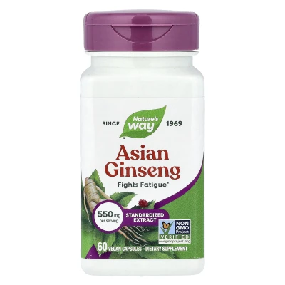 Nature's Way - Asian Ginseng | 550 mg | 60 Vegan Capsules