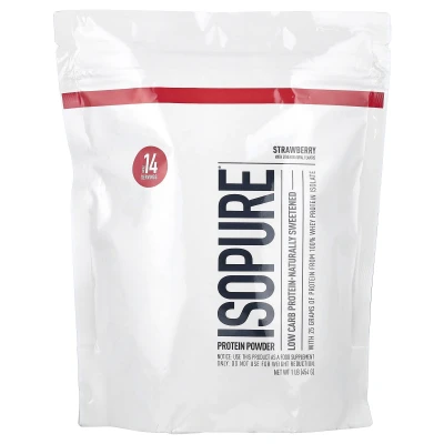 Isopure - Low Carb Protein Powder | Strawberry | 1 lb (454 g)