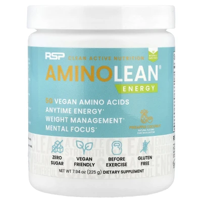 RSP Nutrition - AminoLean® | Energy | Pineapple Coconut | 7.94 oz (225 g)
