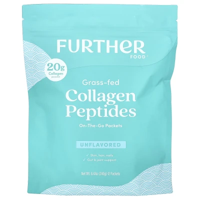 Further Food - Grass-Fed Collagen Peptides | Unflavored | 12 Packets | 0.71 oz (20 g) Each