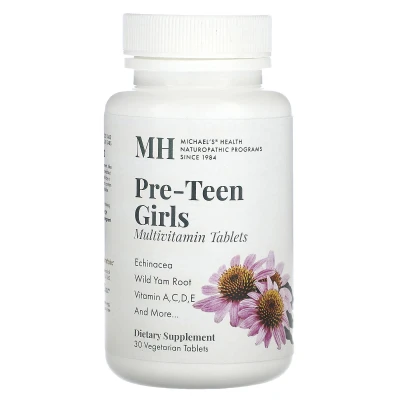 Michael's Health - Pre-A Girls Multivitamin | 30 Vegetarian Tablets