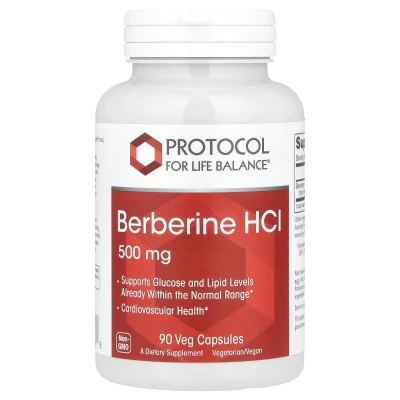 Protocol for Life Balance - Berberine HCl | 500 mg | 90 Veg Capsules