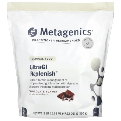 Metagenics - UltraGI Replenish | Chocolate | 47.62 oz (1 | 350 g)