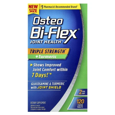Osteo Bi-Flex - Joint Health + Turmeric | Triple Strength | 120 Coated Tablets
