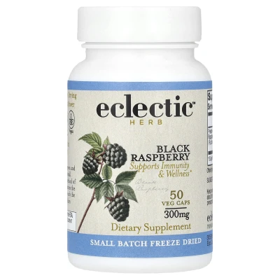 Eclectic Herb - Freeze Dried Black Raspberry | 300 mg | 50 Veg Caps