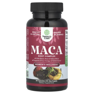 Nature's Craft - Women's Wellness | Maca Root Complex | 60 Capsules