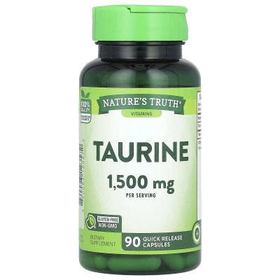 Nature's Truth - Vitamins | Taurine | 90 Quick Release Capsules (500 mg per Capsule)