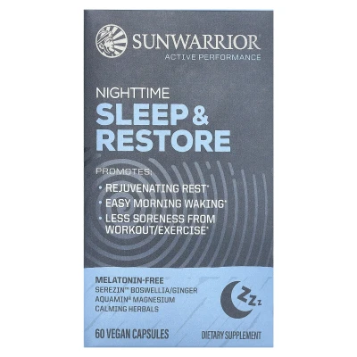 Sunwarrior - Nighttime Sleep & Restore | 60 Vegan Capsules