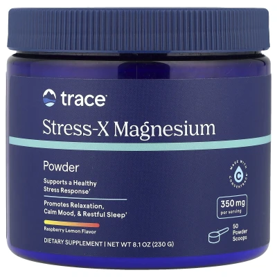 Trace - Stress-X Magnesium Powder | Raspberry Lemon | 8.1 oz (230 g)