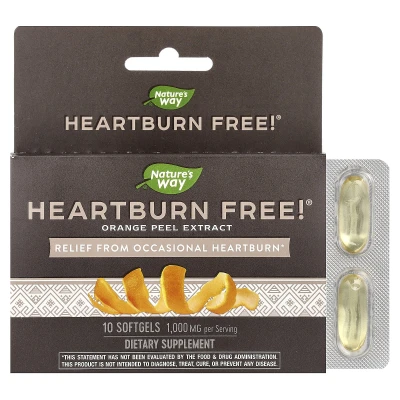 Nature's Way - Heartburn Free | 1 | 000 mg | 10 Softgels