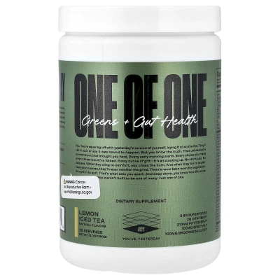 ONE OF ONE - Greens + Gut Health | Lemon Iced Tea | 12.7 oz (360 g)