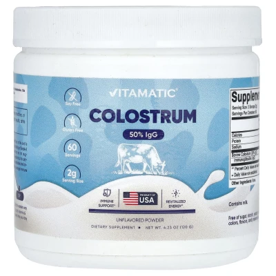 Vitamatic - Colostrum | Unflavored | 4.23 oz (120 g)