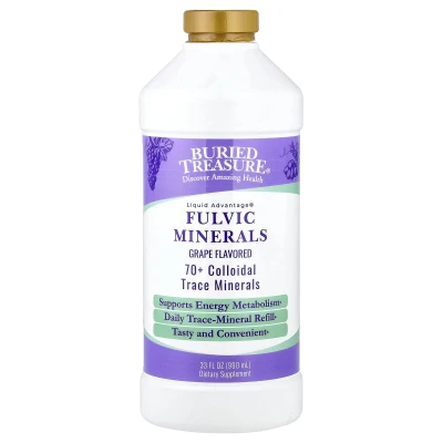 Buried Treasure - Fulvic Minerals | Grape | 33 fl oz (976 ml)