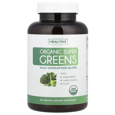 Healths Harmony - Organic Super Greens | 180 Tablets