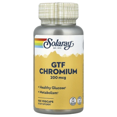 Solaray - GTF Chromium | 200 mcg | 100 VegCaps