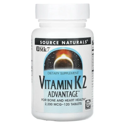 Source Naturals - Vitamin K2 Advantage | 2 | 200 mcg | 120 Tablets