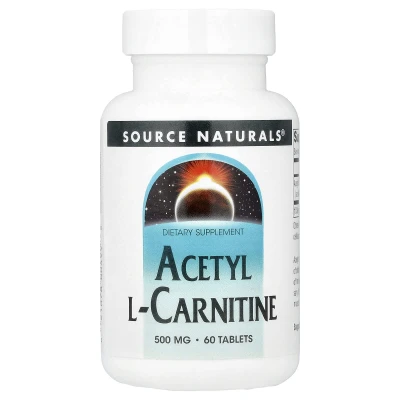 Source Naturals - Acetyl L-Carnitine | 500 mg | 60 Tablets