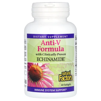 Natural Factors - Anti-V Formula | with Clinically Proven Echinamide | 60 Softgels