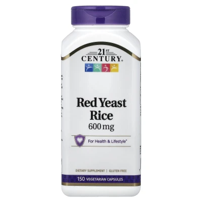 21st Century - Red Yeast Rice | 600 mg | 150 Vegetarian Capsules