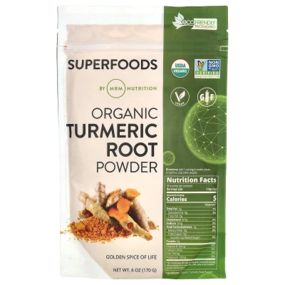 MRM Nutrition - Organic Turmeric Root Powder | 6 oz (170 g)
