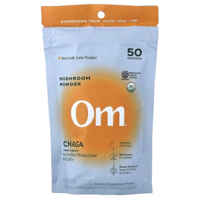 Om Mushrooms - Mushroom Powder | Chaga | 3.5 oz (100 g)