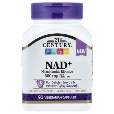 21st Century - NAD+ | 90 Vegetarian Capsules (100 mg per Capsule)