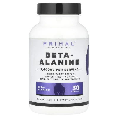 PrePrimal - Beta-Alanine | 120 Capsules (850 mg per Capsule)