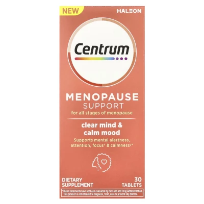 Centrum - Menopause Support | Clear Mind & Calm Mood | 30 Tablets